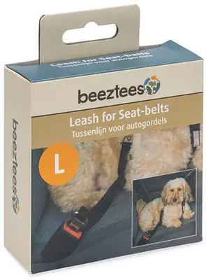Beeztees autogordel voor een  hondentuig nylon 85x2x0.3cm zwart - afbeelding 4