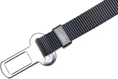 Beeztees autogordel voor een  hondentuig nylon 85x2x0.3cm zwart - afbeelding 2