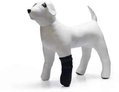 Beeztees beschermingsschoen hond zwart neopreen 3,5x14x27cm