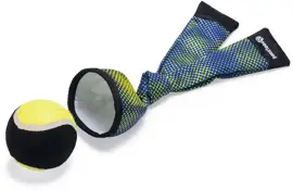 Beeztees Fetch ballenwerper nylon 29x8x8cm blauw/geel - afbeelding 2