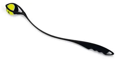 Beeztees fetch tennisbalwerper hondenspeelgoed zwart 65x6,5x6,5 cm