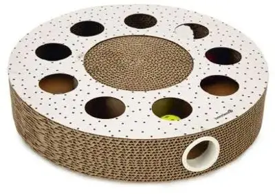 Beeztees Hide krabspeelgoed karton 35x35x7cm bruin