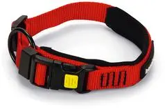 Beeztees hondenhalsband Parinca premium nylon 30-35x2cm rood