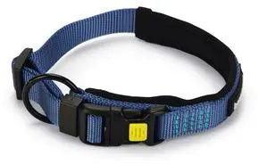 Beeztees hondenhalsband Parinca premium nylon 35-40x2cm blauw
