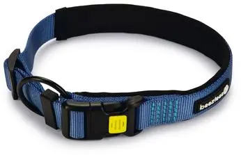 Beeztees hondenhalsband Parinca premium nylon 50-55x2.5cm blauw