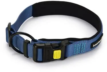 Beeztees hondenhalsband Parinca premium nylon 55-60x3cm blauw
