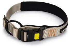 Beeztees hondenhalsband Parinca premium nylon 55-60x3cm licht grijs kopen?