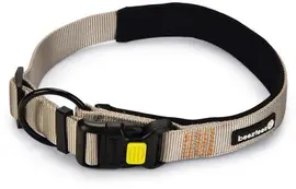 Beeztees hondenhalsband Parinca premium nylon 60-65x3cm licht grijs kopen?