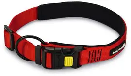 Beeztees hondenhalsband Parinca premium nylon 60-65x3cm rood kopen?