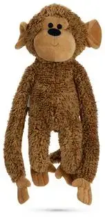 Beeztees hondenknuffel aap Vik pluche 40x20x13cm bruin