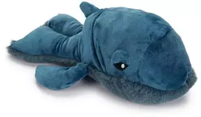 Beeztees hondenknuffel walvis pluche 34x21x13.5cm blauw