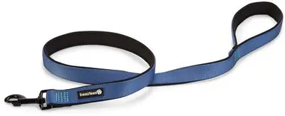 Beeztees hondenriem Parinca premium nylon 120x2.5cm blauw