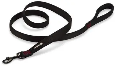 Beeztees hondenriem Parinca premium nylon 180x2.5cm zwart