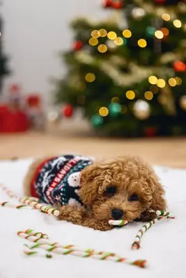 Beeztees hondensnack kerst rawhide cane 20.5x7x30cm - afbeelding 3