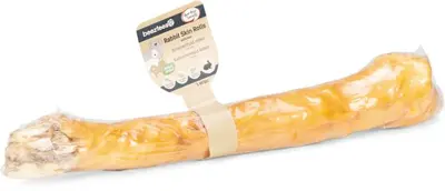 Beeztees hondensnack konijnenhuid rol met haar  35-45cm