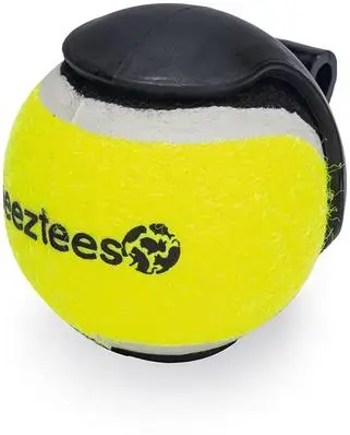 Beeztees hondenspeelgoed balhouder met bal nylon 8x6.5x6.5cm zwart