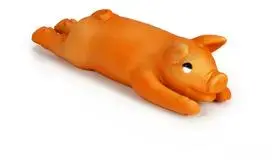 Beeztees hondenspeelgoed Biggetje klein latex 24x8x7cm oranje