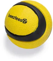 Beeztees hondenspeelgoed Fetch bal Magnifiek rubber d6.3cm zwart/geel - afbeelding 1