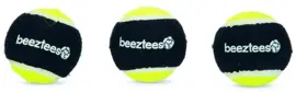 Beeztees hondenspeelgoed Fetch spongebal polyester d6.3cm zwart/geel 3 stuks - afbeelding 1