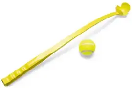 Beeztees hondenspeelgoed Fetch tennisbalwerper plastic 62x6.5x6.5cm geel kopen?