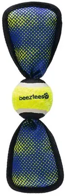 Beeztees hondenspeelgoed Fetch Wing tennisbal nylon 30x9.5x6.3cm blauw/geel - afbeelding 2