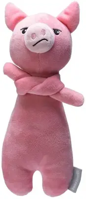 Beeztees hondenspeelgoed Grumpy Knor pluche 31x11.5x8.5cm roze