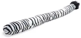 Beeztees hondenspeelgoed Jungle zebrastaart pluche 60x6x5cm zwart/wit - afbeelding 3