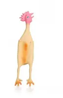 Beeztees hondenspeelgoed kip groot latex 49x10.5x6.5cm geel kopen?