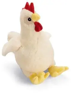 Beeztees hondenspeelgoed kip pluche 26x25x12cm beige