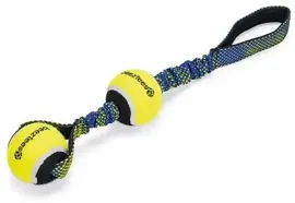 Beeztees hondenspeelgoed tennisbal nylon 44x6.3x6.3cm blauw/geel - afbeelding 1