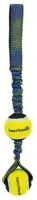 Beeztees hondenspeelgoed tennisbal nylon 44x6.3x6.3cm blauw/geel - afbeelding 2