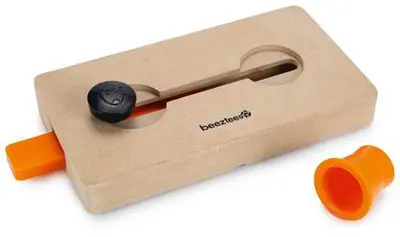 Beeztees hondenspeelgoed trainingsspel Byzoe hout 22x12x3cm bruin/oranje