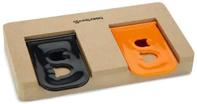 Beeztees hondenspeelgoed trainingsspel Nanyo hout/plastic 22x12x3cm bruin/oranje