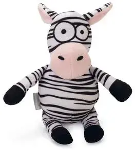 Beeztees hondenspeelgoed zebra Yip pluche 25x12x9.5cm zwart/wit