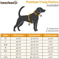 Beeztees Hondentuig Parinca Premium Y-tuig Nylon M/L 67-77 x 2,5 cm – Rood - afbeelding 5