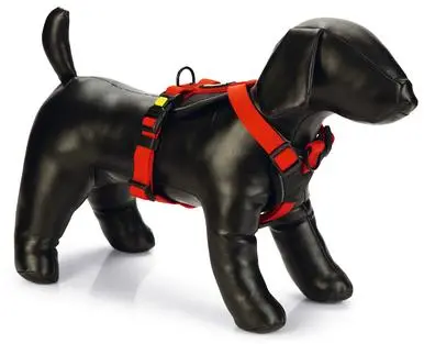 Beeztees hondentuig parinca premium y-tuig nylon S 42-46x2cm rood