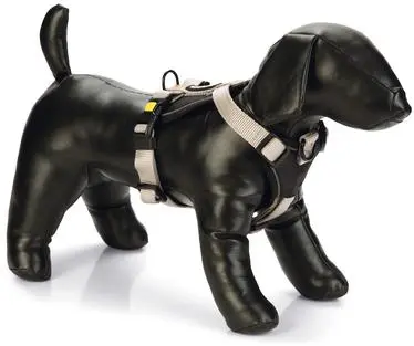 Beeztees hondentuig parinca premium y-tuig nylon S/M 49-57x2cm licht grijs