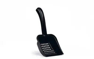 Beeztees kattenbakschep extra grof 29x13cm zwart