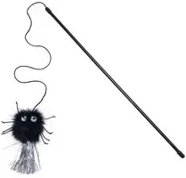 Beeztees kattenhengel Jungle Spin pluche 50x10x4cm zwart - afbeelding 3