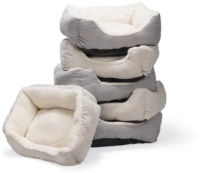 Beeztees kattenmand Mogina pluche 45x37x18cm - 2 kleuren - afbeelding 2