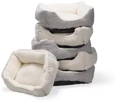 Beeztees kattenmand Mogina pluche 45x37x18cm - 2 kleuren - afbeelding 2