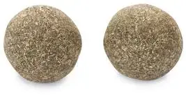 Beeztees kattenspeelgoed catnip ballen 3.5x3.5x3.5cm bruin 2 stuks kopen?