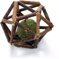 Beeztees kattenspeelgoed catnip/matatabi 7x7x7cm bruin - afbeelding 1