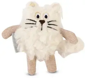 Beeztees kattenspeelgoed catnip/polyester 15x10x3cm wit