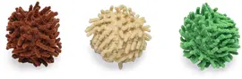Beeztees kattenspeelgoed Jungle balls ruffles/pluche d4h4cm a3 3 kleuren - afbeelding 4