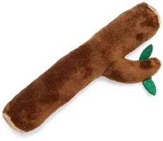 Beeztees kattenspeelgoed Jungle boomstam pluche 15x6x3cm bruin - afbeelding 1