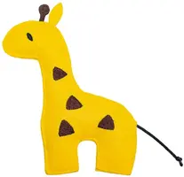 Beeztees kattenspeelgoed Jungle giraf Cody vilt 17x14x1.5cm geel - afbeelding 1