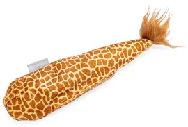 Beeztees kattenspeelgoed Jungle giraffe staart pluche 30x8x3cm bruin - afbeelding 3