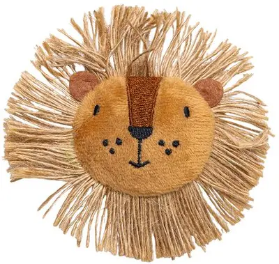 Beeztees kattenspeelgoed Jungle Leon pluche 10x9x2cm bruin