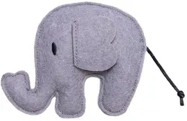 Beeztees kattenspeelgoed Jungle olifant Noddi vilt 15x8x2.5cm grijs kopen?
